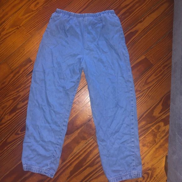 Pendleton 100% Tencel Soft Baby Blue Pull On Jeans Size 4 - Picture 2 of 8